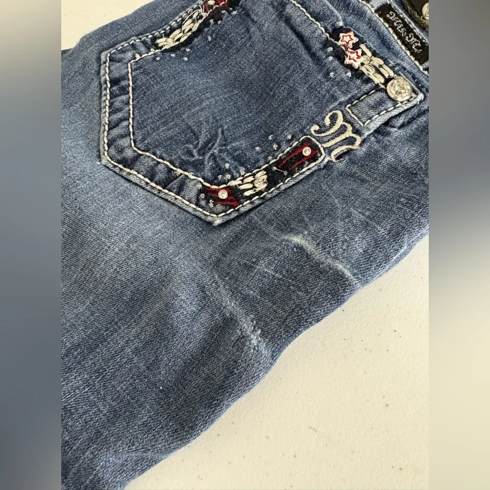 Miss Me | Star Cuffed Capri Jeans Size 28 Low Rise - Picture 14 of 14